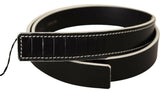 Costume National Black White Leather Fashion Waist  Belt -   -  Costume National.